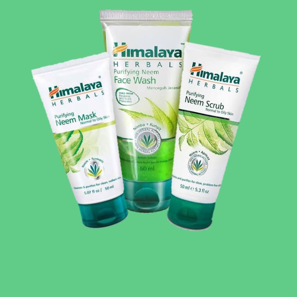 HIMALAYA Paket Exclusive 50ml Facial Wash Scrub Neem Mask | Paket Himalaya by AILIN