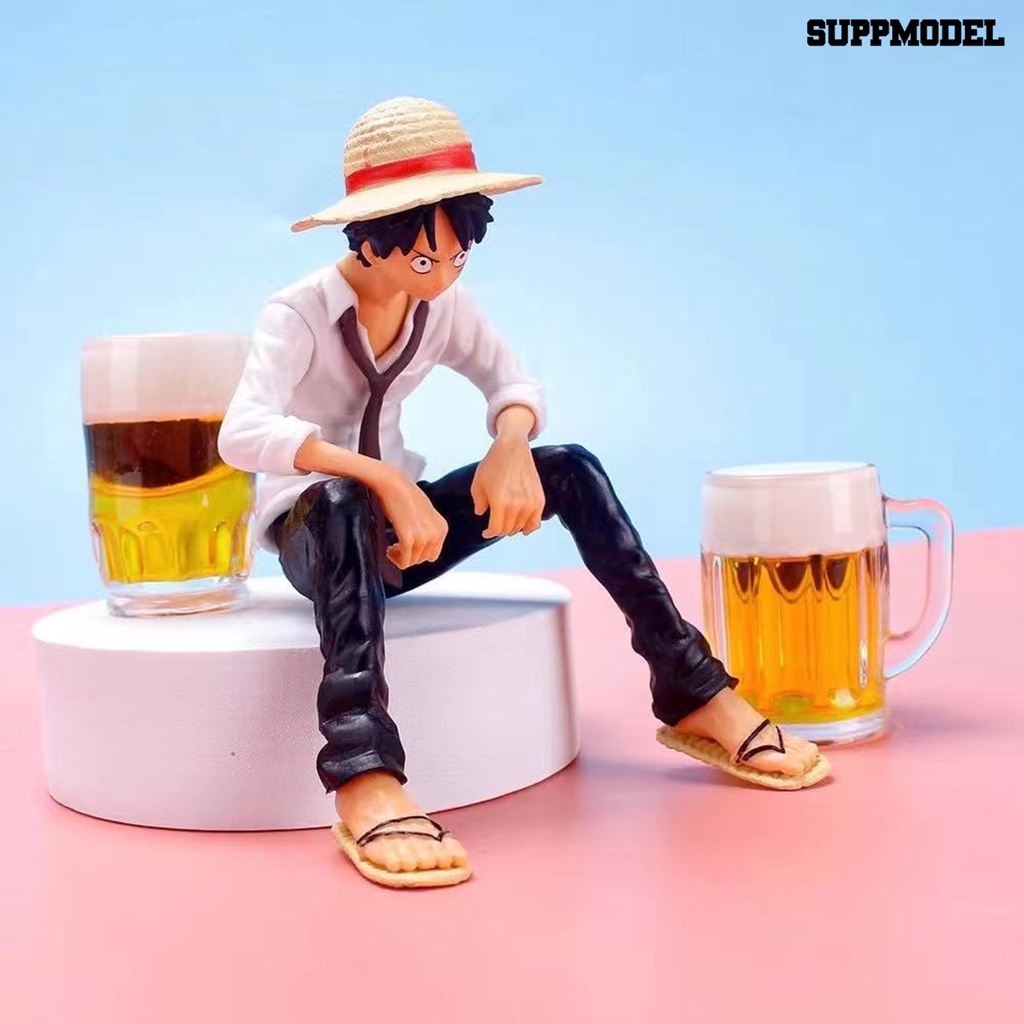 Mainan Action Figure Model Luffy Ekspresi Wajah Lucu Untuk Koleksi