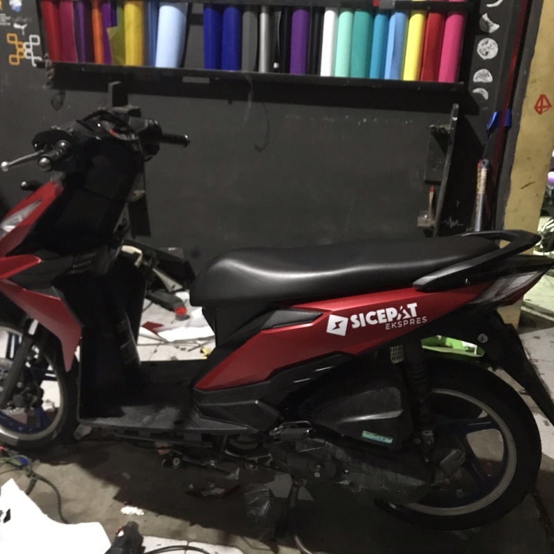 Stiker Cutting Motor SiCepat / Body samping Beat/Scoopy/vario