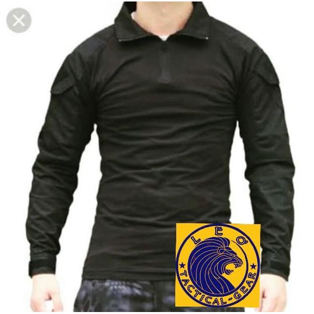 Combat Shirt - Hitam Top Quality