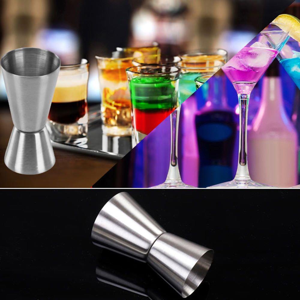 Top Measure Jigger Cup Barware Stainless Steel Dual Shot Gadget Dapur