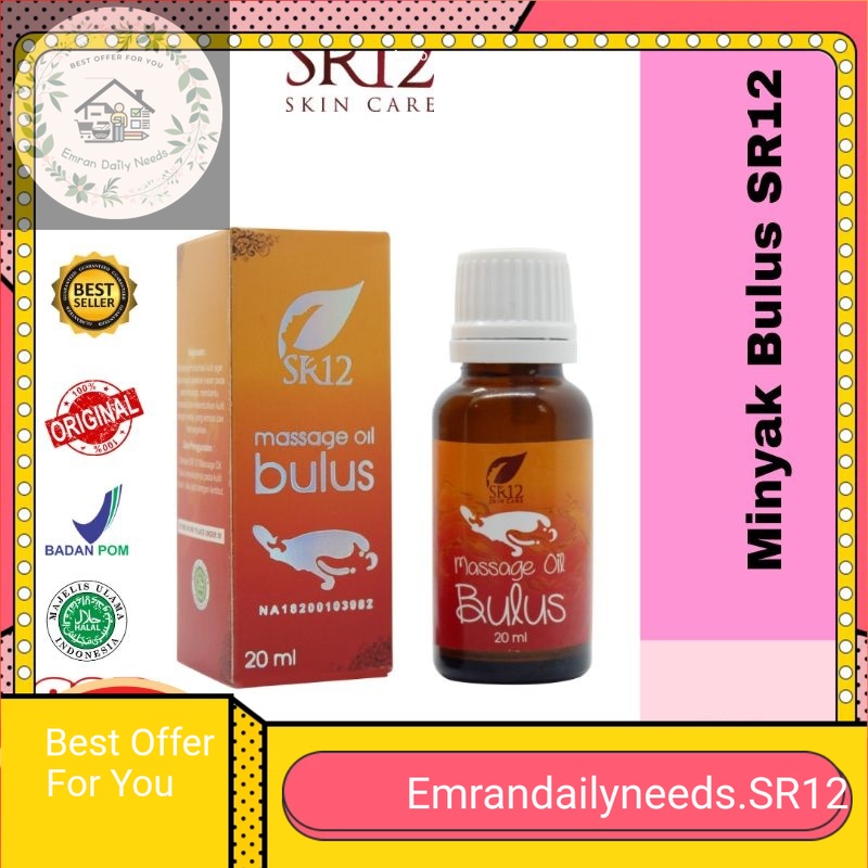 *Emrandailyneeds.SR12* EDN Minyak Bulus Original SR12 / Message Oil Bulus / Pembesar Payudara / Peng