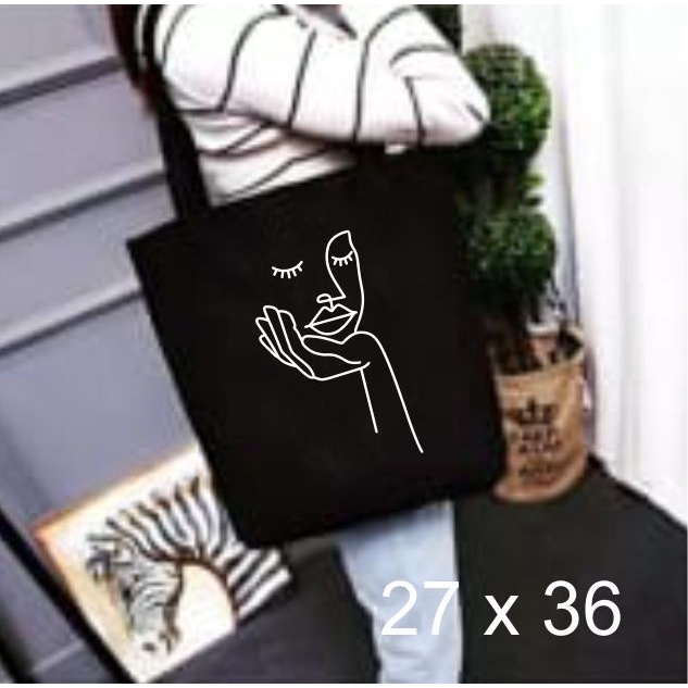 Tas Totebag Wanita Korea Baru  // PAKAI RESLETING // Tas tote murah (Toko Uci)