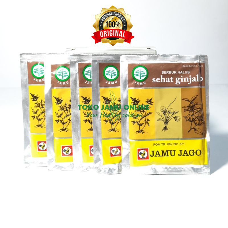 

Jamu Sehat Ginjal - Melancarkan Buang Air Kecil Jamu Jago (Isi 10 Sachet)