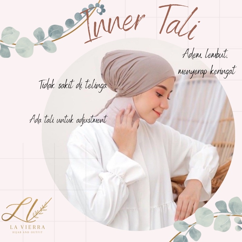 Inner Tali Rayon Uniqlo Dalaman Hijab Ciput Ninja