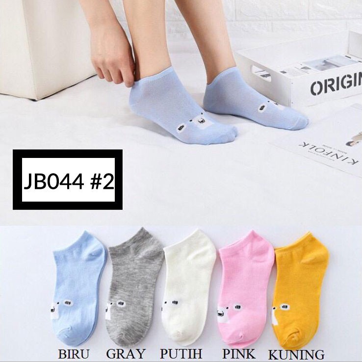 Kaos Kaki Pendek Semata Kaki IMPORT Kaos Kaki Cewek Ankle Beruang Kaos Kaki Perempuan Kaos Mata Kaki