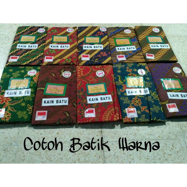 Kain Batu Jarik Batik IDOLA Sogan Warna Warni Halus