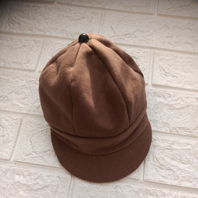 LYSASHOP - Topi Anak bayi Apolo Fashion Cewek Cowok Cantik-Coklat