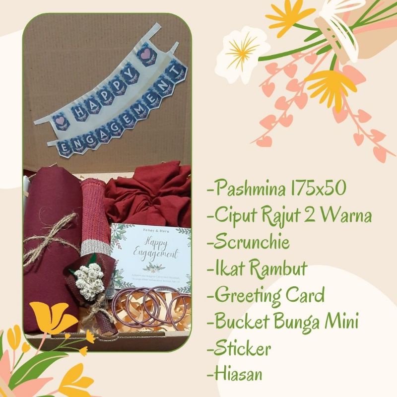

HAMPERS - GIFT BOX - HADIAH - KADO - PASHMINA - HIJAB - JILBAB