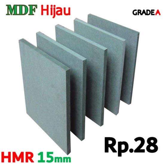 HMR | MDF Hijau 15mm Custom Harga Rp.28/cm