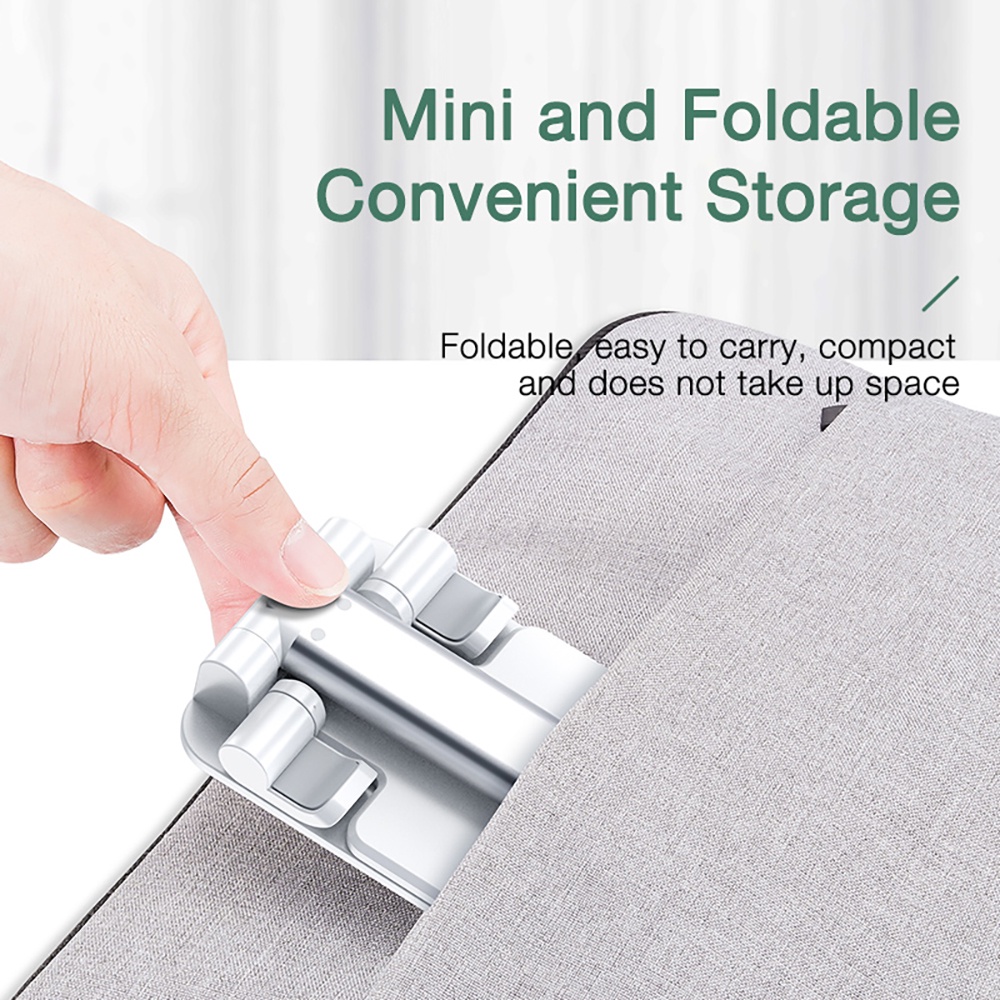Folding Desktop HD-23 Cell Phone Holder Foldable Mobile Tablet Phone Mount Phone Stand for All Smartphones