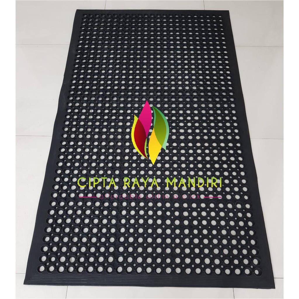 Karpet Karet Keset Anti Slip Kamar Mandi 90 x 150 Bavel