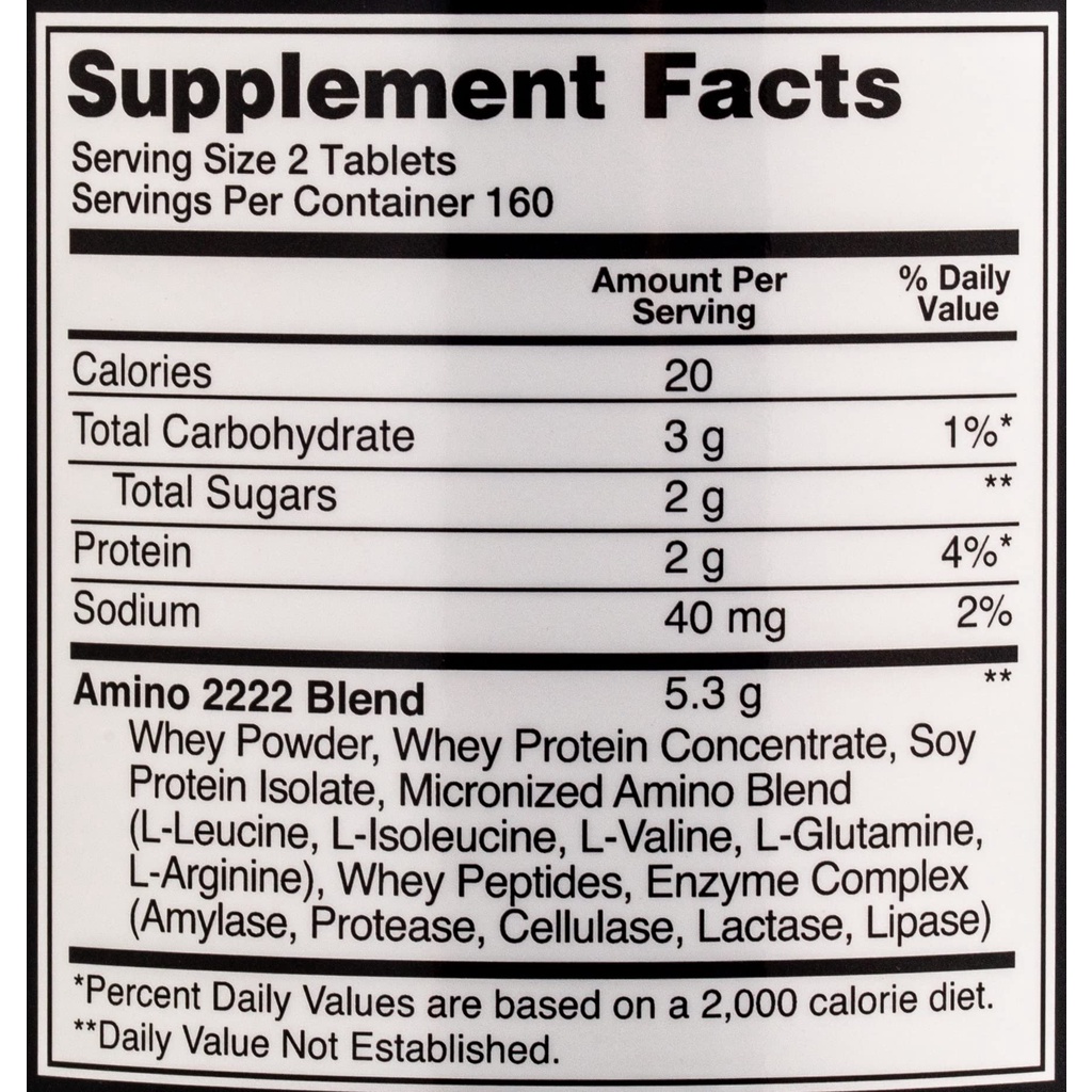 Optimum Nutrition Superior Amino 2222 ON AMINO 2222 BPOM 320 Tablet