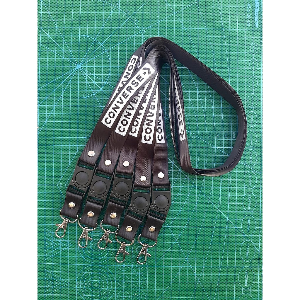 

SABLON Tali Lanyard Converse / Gantungan ID Card / Tali Name Tag / HP / Tali Gantungan Converse