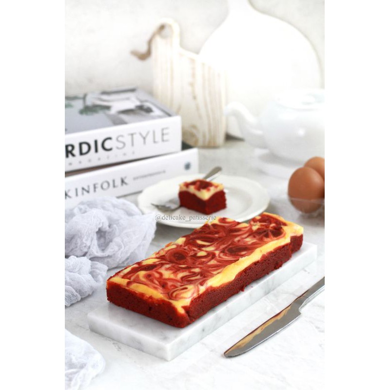 

brownies red velvet/ bronis redvelvet/ kue redvelvet