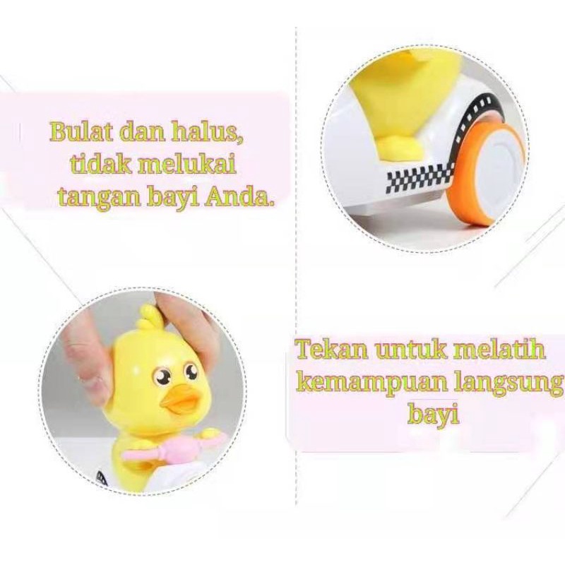 mainan anak bebek motor / mainan anak / mainan bebek tekan leher bisa jalan