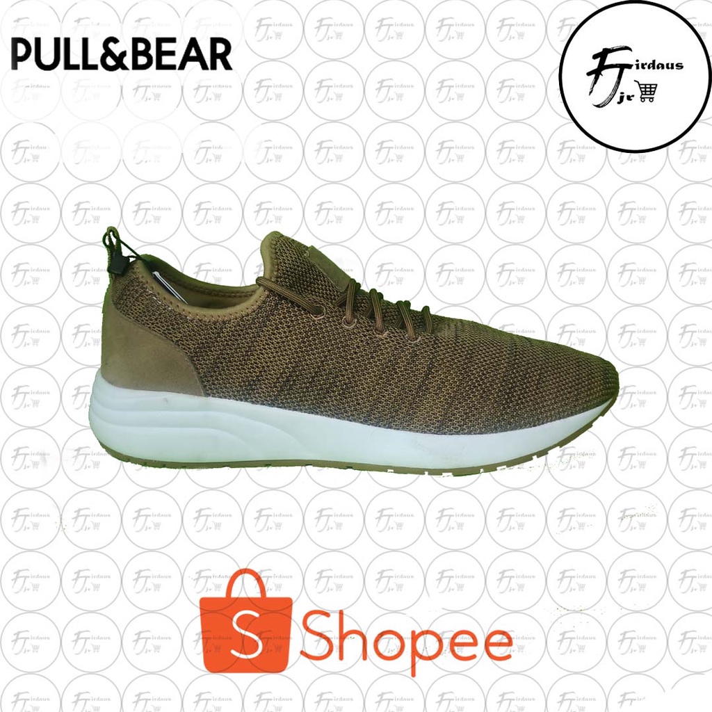 Sepatu Sneakers Pull and Bear Brown Original