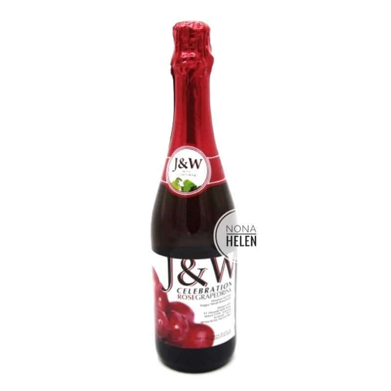 J&W Sparkling Rose Grape Celebration Juice 750ml