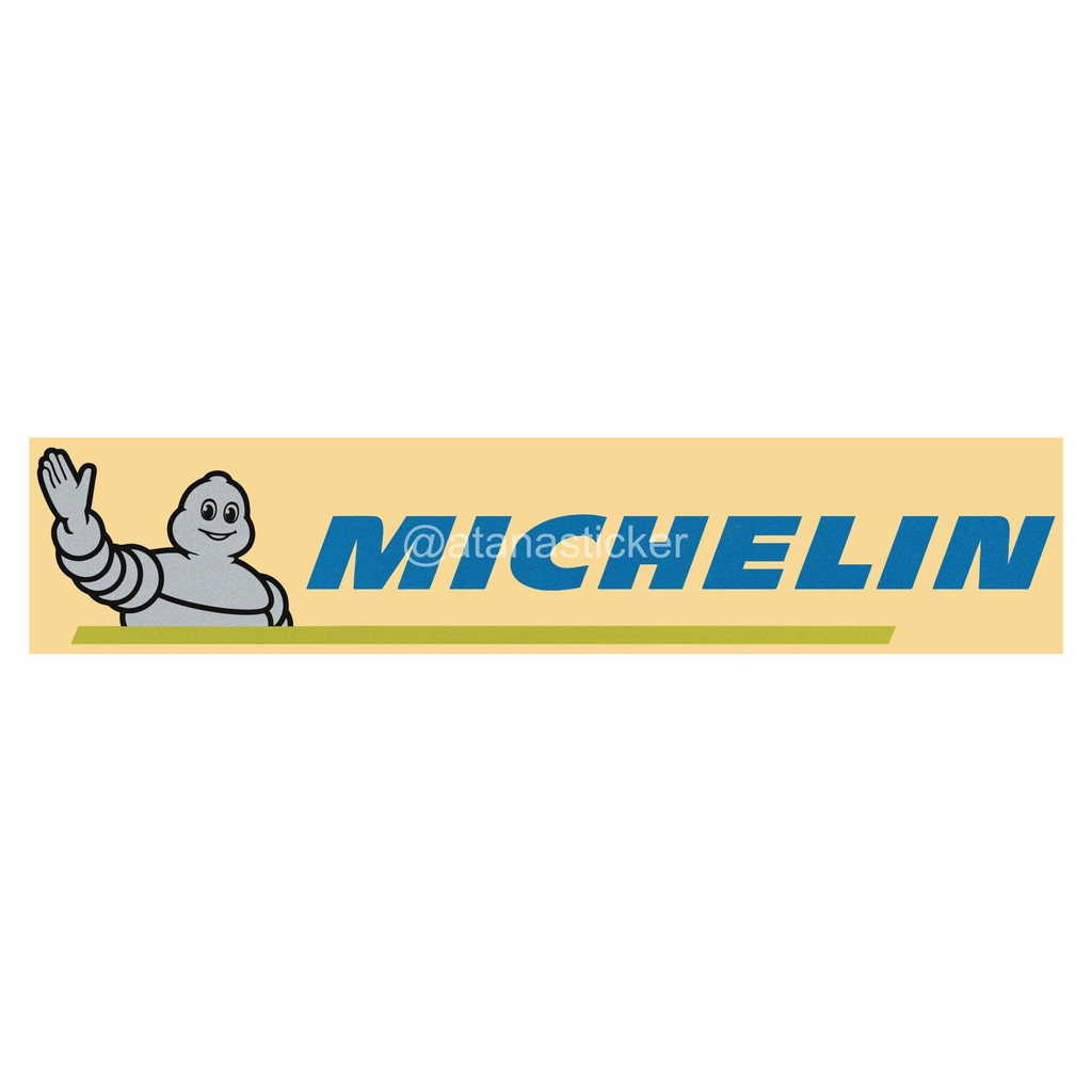 Sticker Cutting Logo Michelin 20x4cm