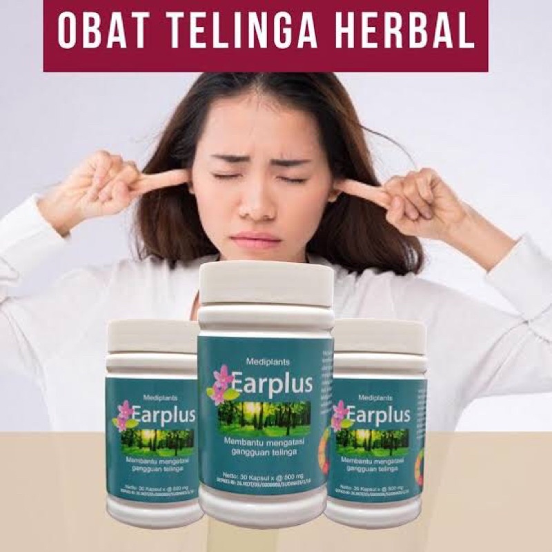 (Original) EARPLUS OBAT TELINGA HERBAL ORIGINAL Exp Lama Termurah
