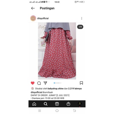 Ditsy Blad Amber size s