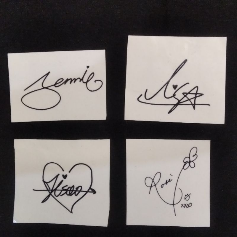 

Sticker Transparant Blackpink - unoffical autograph