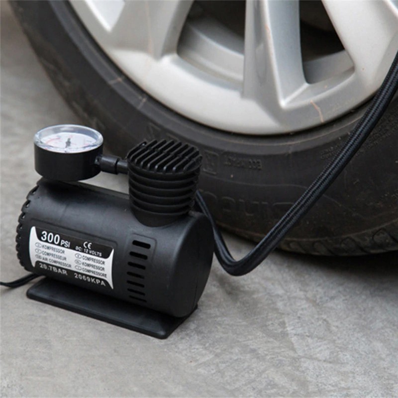 Promo Kompresor Pompa Angin Ban Mobil Listrik 300Psi Dc 12V Elektrik Mini Portable Air Compressor