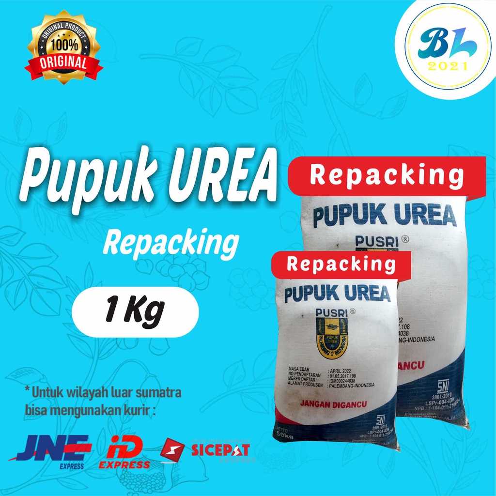 Pupuk UREA Pusri Repacking 1kg - Cap Pusri