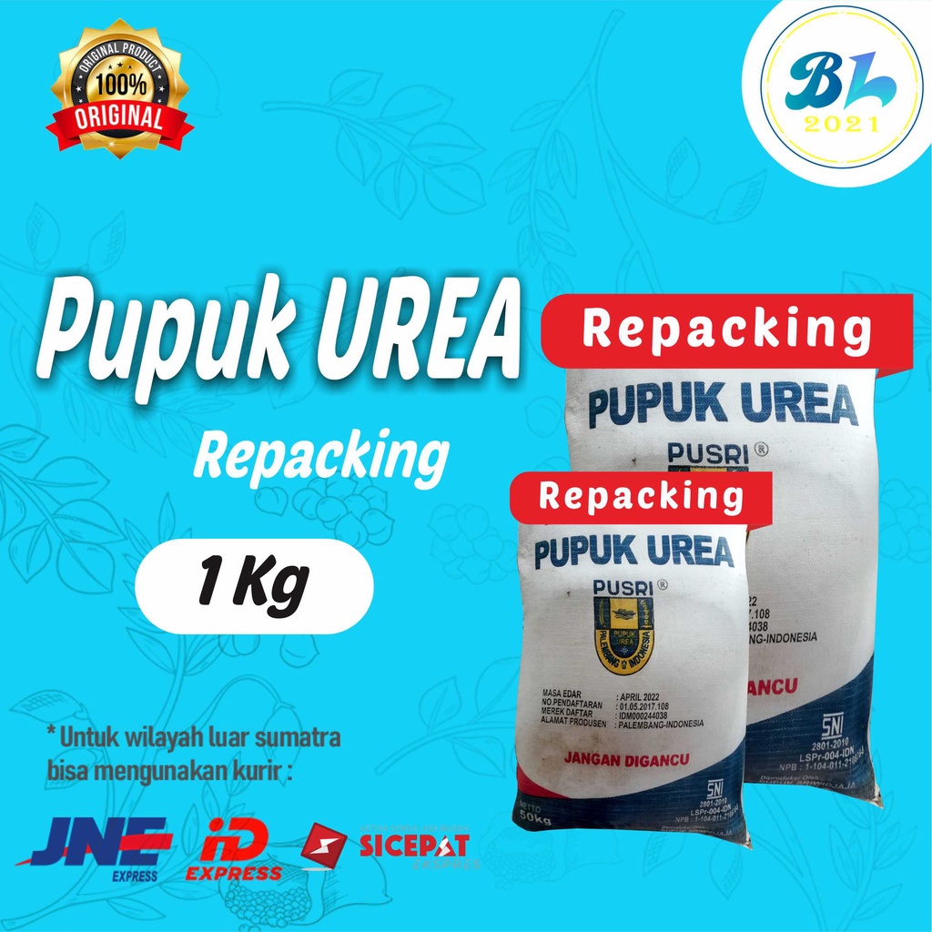 Pupuk UREA Pusri Repacking 1kg - Cap Pusri