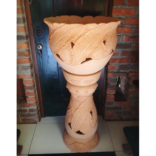 pot gerabah/pot tanah liat/pot teracota/dekorasi/pot bunga/vas bunga/jambangan/pajangan