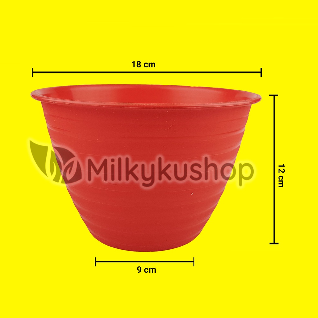 POT POT 18 TAWON WARNA 18 CM - POT BUNGA TANAMAN