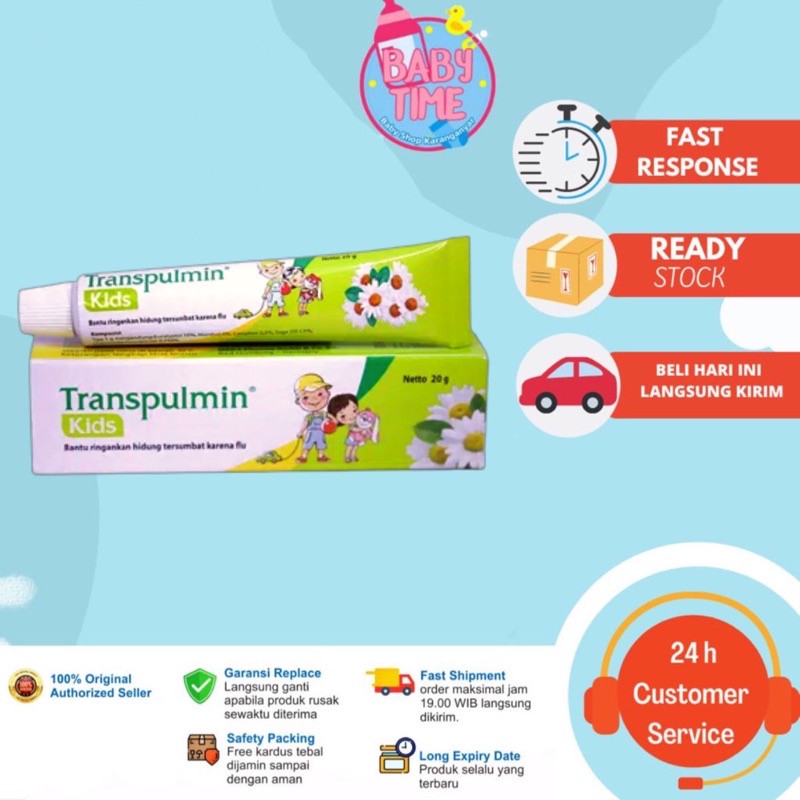 Transpulmin Kids Balsam 20g / Demam Anak/ Daya Tahan Tubuh Anak