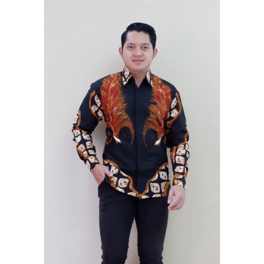 KEMEJA BATIK PRIA FULL FURING | KEMEJA BATIK PRIA KEKINIAN | BULUSETA SOGAN BATIK PRIA TERBARU KUALITAS PREMIUM SRAGENAN | BAJU BATIK PRIA