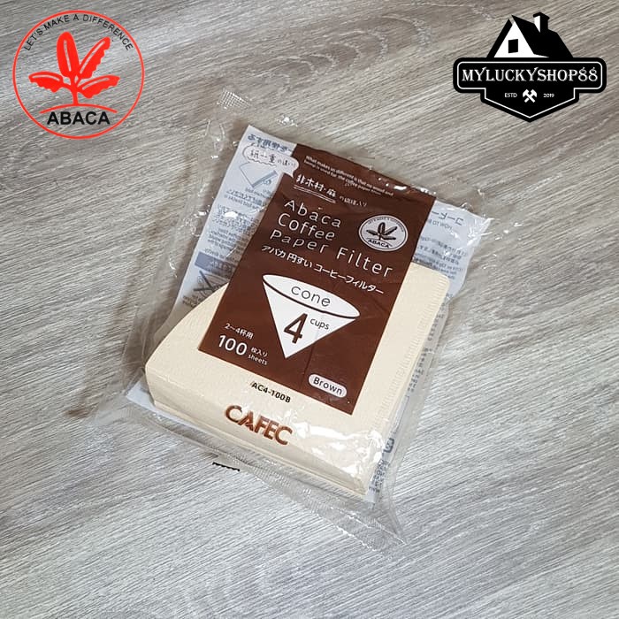 Cafec Abaca Coffee Paper Filter 02 Kertas Saringan Kopi V60 Pour Over AC4-100B