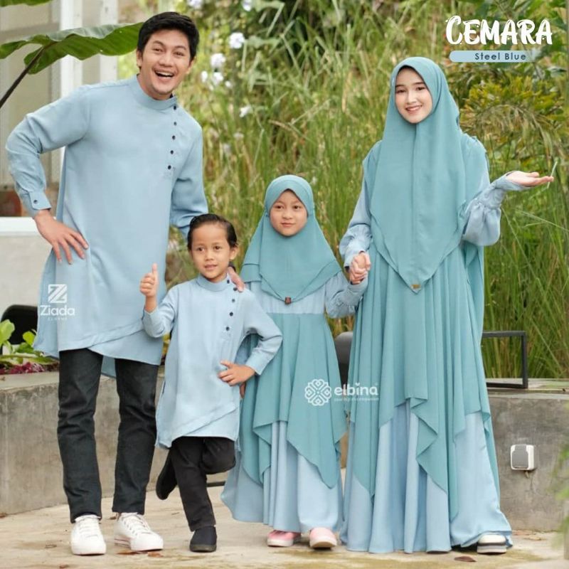 READY FREE KAOS KAKI PREMIUM SET DRESS CEMARA ELBINA HIJAB - GAMIS MURAH SYARI - DRESS MURAH SYARI E