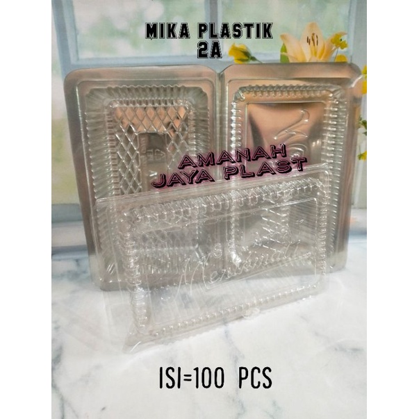 (50pcs) Mika Plastik 2A / Mika Kemasan Makanan / Mika Kue 2A