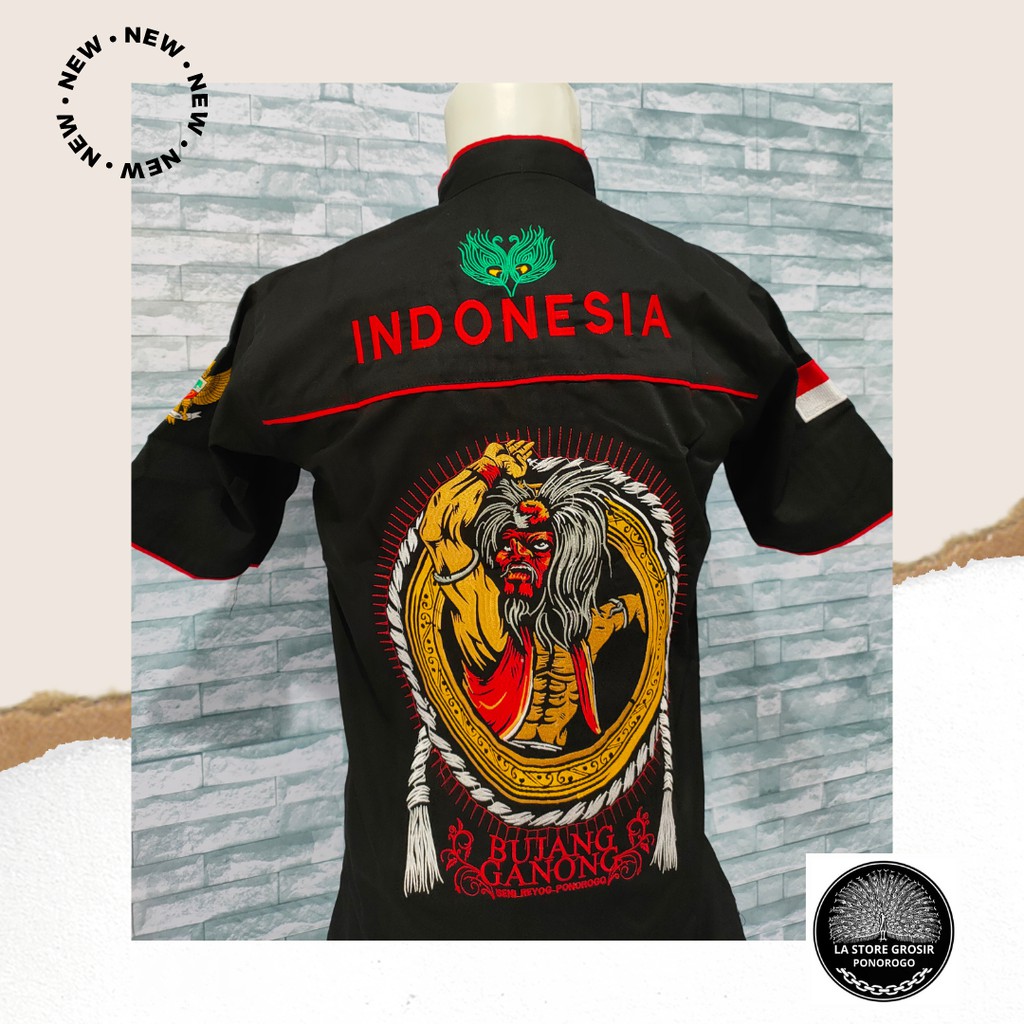 [350 gram] 005 Kemeja Bujang Ganong Yogi/ Hem Reyog Bordir/ Penadhon Reog Ponorogo/ Baju Warok/ Baju