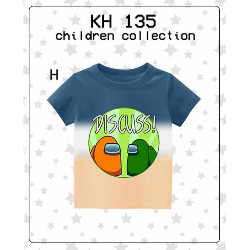 KH135 KAOS AMONG (bahan katun), Print