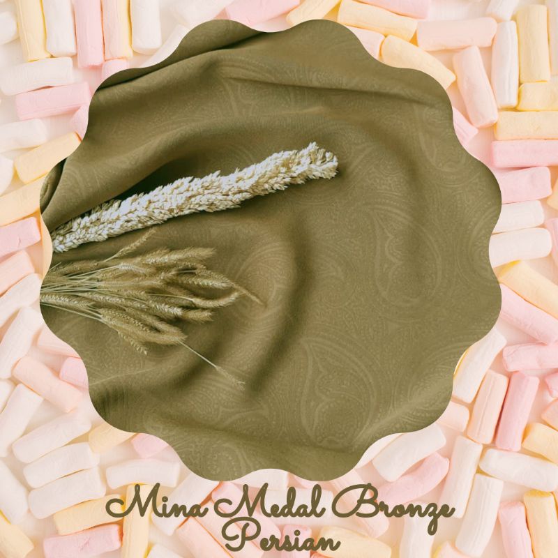 Kain Mina Emboss Persian Banyak Warna