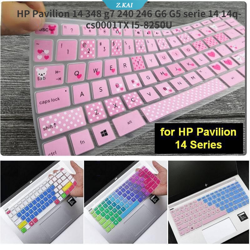 Case Pelindung keyboard laptop Bahan Silikon Tahan Air Debu Untuk HP Pavilion 14 348 g7 240 246 G6 G5 14 inch serie 14 14 14 14q-cs0001TX I5-8250U