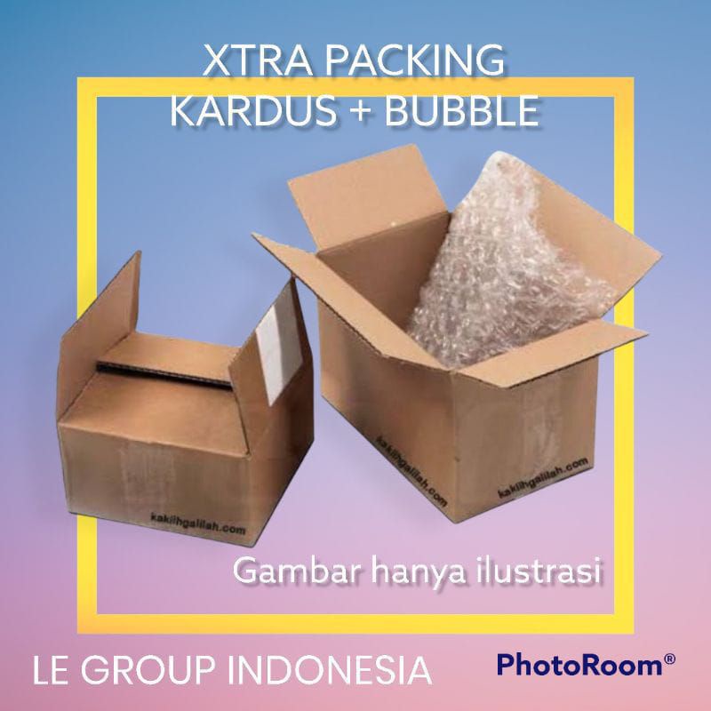 

Extra packing tambahan bubble warp