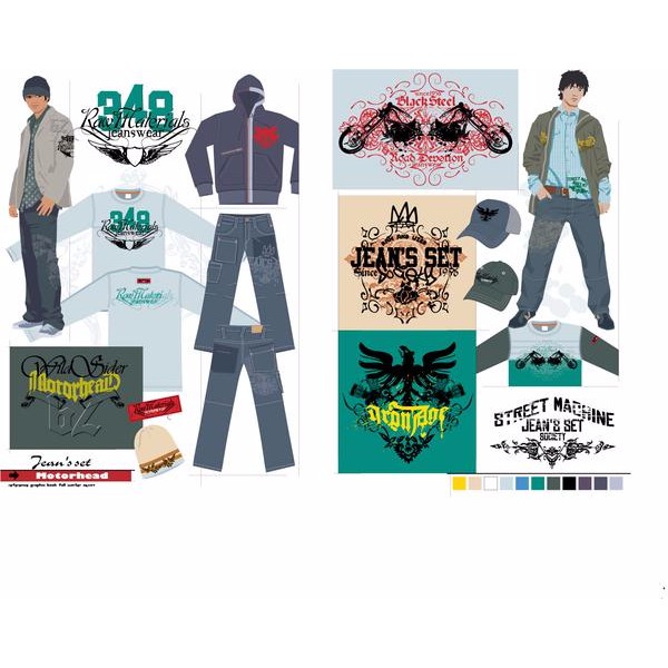 Promo Koleksi Desain Kaos Distro (9 Dvd) Rp  7500 FileTemplate Desain Baju