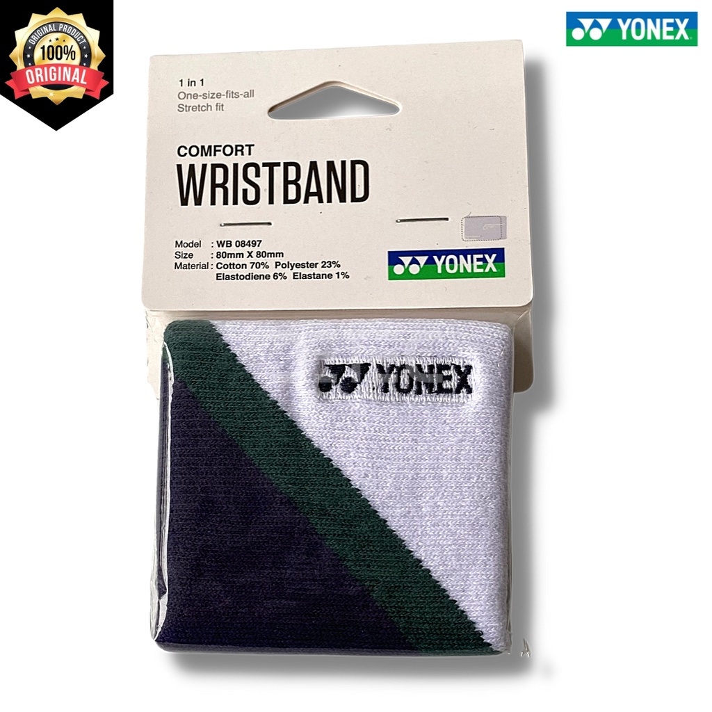 Yonex WristBand WB08497 - WHITE BLUE