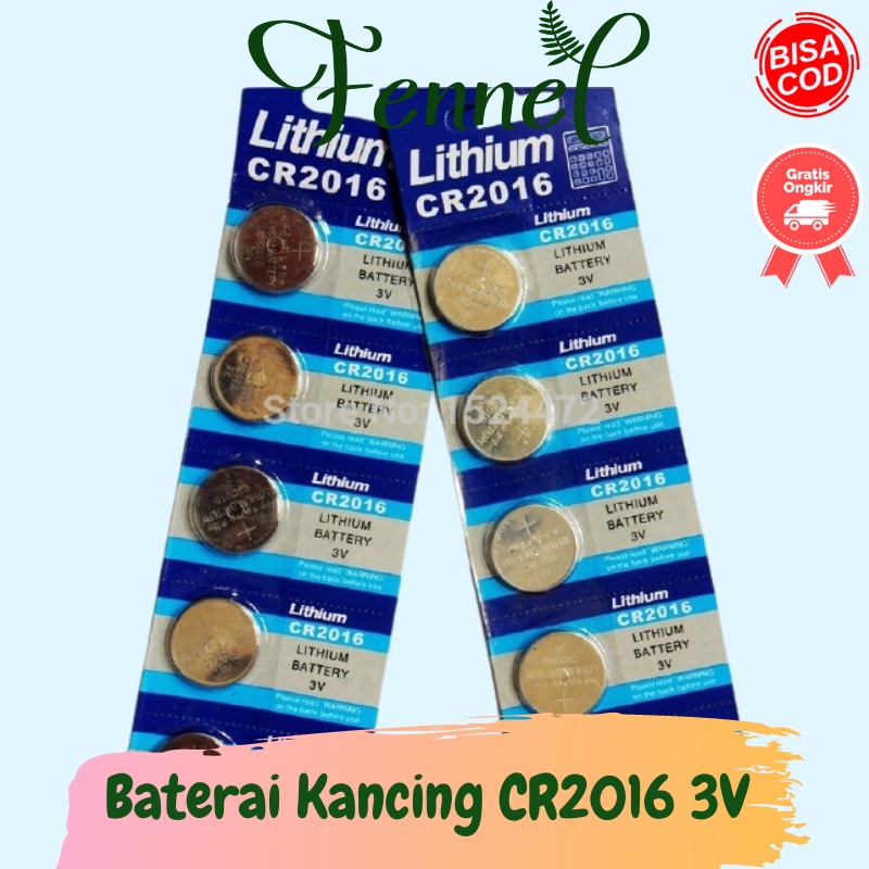 Baterai Batre Kancing Lithium CR2016 3V