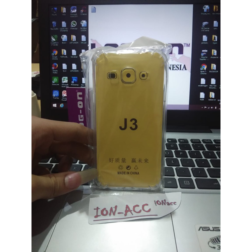 CASE ANTICRACK SAMSUNG J3 2015 J300 SILIKON ANTISHOCK BENING