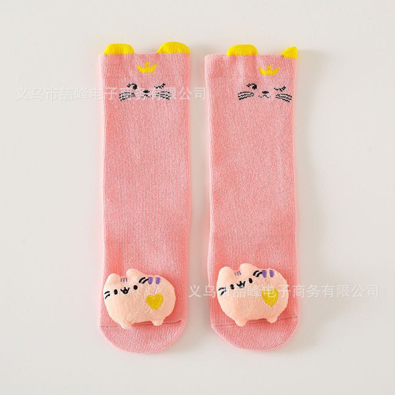 Kaos Kaki Panjang Bayi Motif / Kaos kaki Anak Panjang Dengan BONEKA TIMBUL