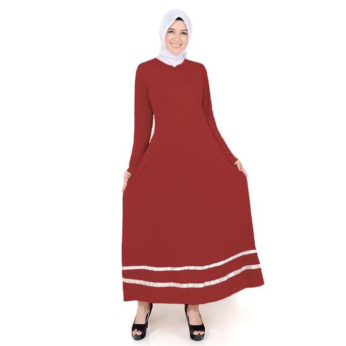Dress Wanita - Okechuku Fathin Long Dress Gamis Maxi Fashion Wanita Muslim - Hitam