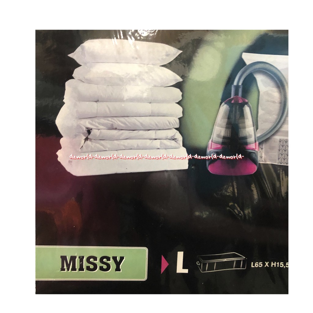 Compactor Missy Underbed Vacuum Bag Tempat Untuk Penyimpanan Bantal &amp; Selimut Size L