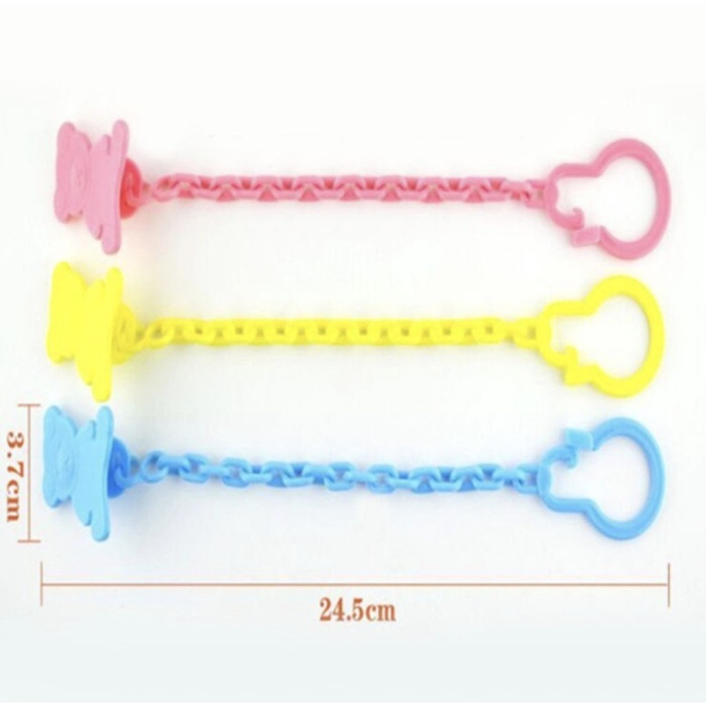 KLIP RANTAI PENJEPIT DOT BAYI / RANTAI EMPENG / TALI GANTUNGAN EMPENG / TALI RANTAI DOT BAYI / BABY SAFETY PACIFIER (IP)