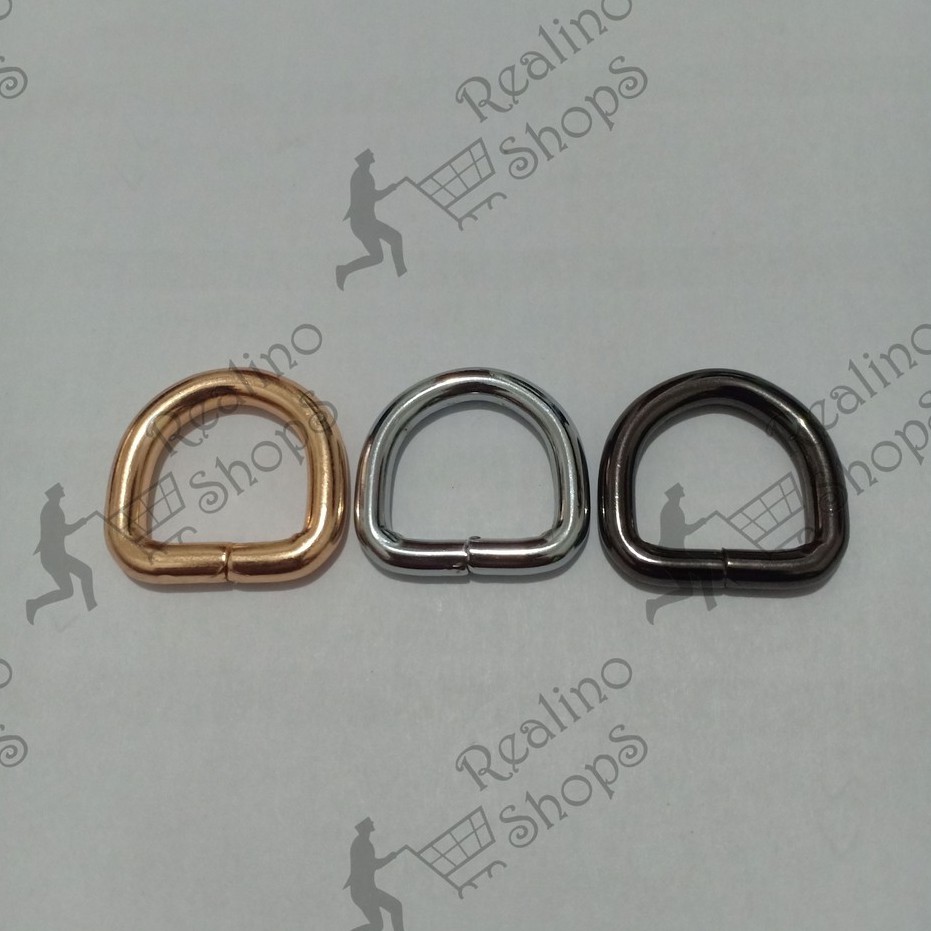 RING D TINGGI - 1.5CM BLACK NEKEL (KUALITAS TEBAL)